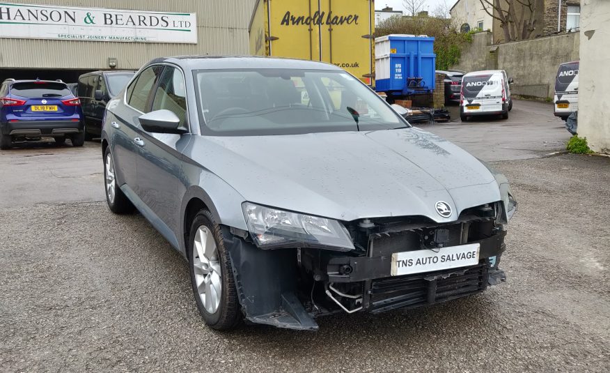 2017 SKODA SUPERB SE 1.6 TDI UNRECORDED DAMAGED SALVAGE