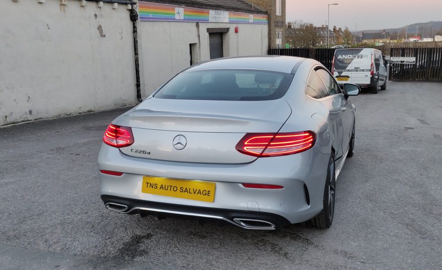 2018 MERCEDES-BENZ C CLASS C220 D COUPE AMG PREMIUM CAT S SALVAGE