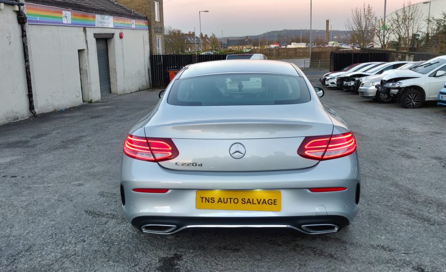 2018 MERCEDES-BENZ C CLASS C220 D COUPE AMG PREMIUM CAT S SALVAGE