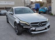 2018 MERCEDES-BENZ C CLASS C220 D COUPE AMG PREMIUM CAT S SALVAGE