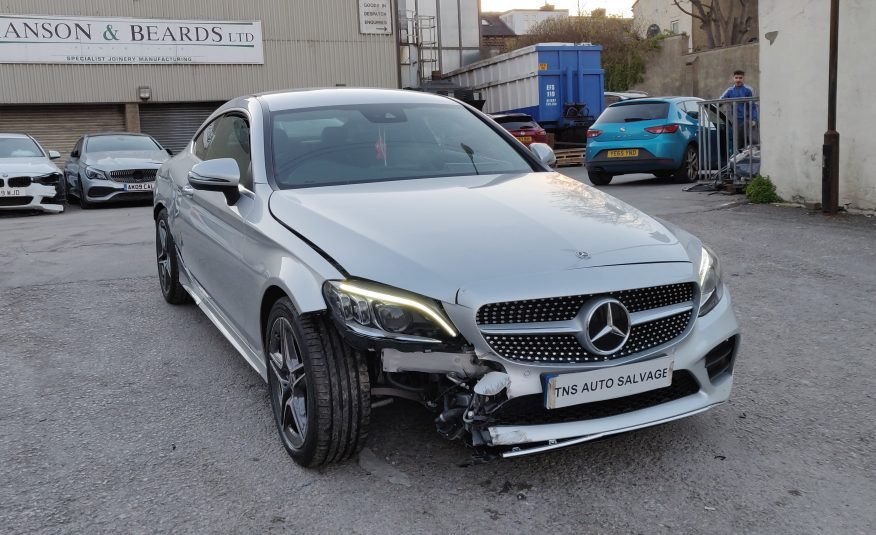 2018 MERCEDES-BENZ C CLASS C220 D COUPE AMG PREMIUM CAT S SALVAGE