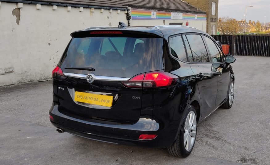 2017 VAUXHALL ZAFIRA TOURER SRI NAV 2.0 CDTi AUTO UNRECORDED SALVAGE