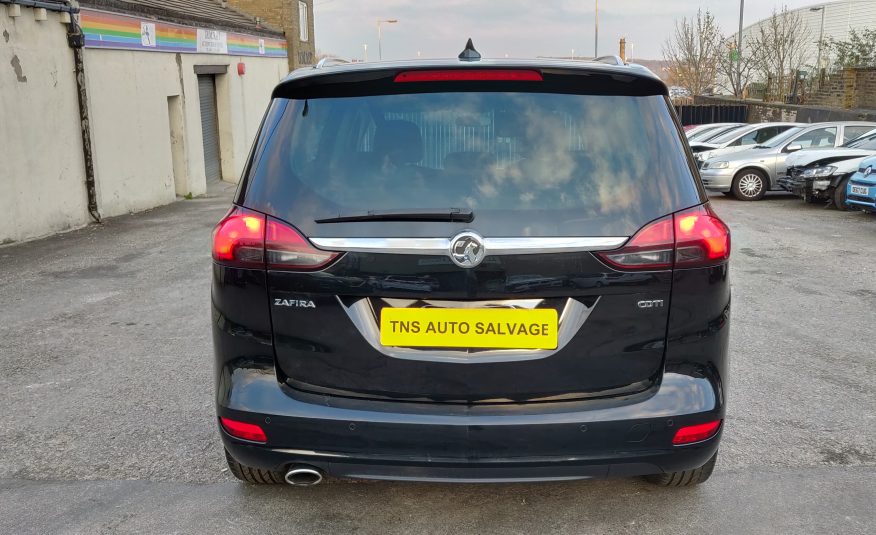 2017 VAUXHALL ZAFIRA TOURER SRI NAV 2.0 CDTi AUTO UNRECORDED SALVAGE