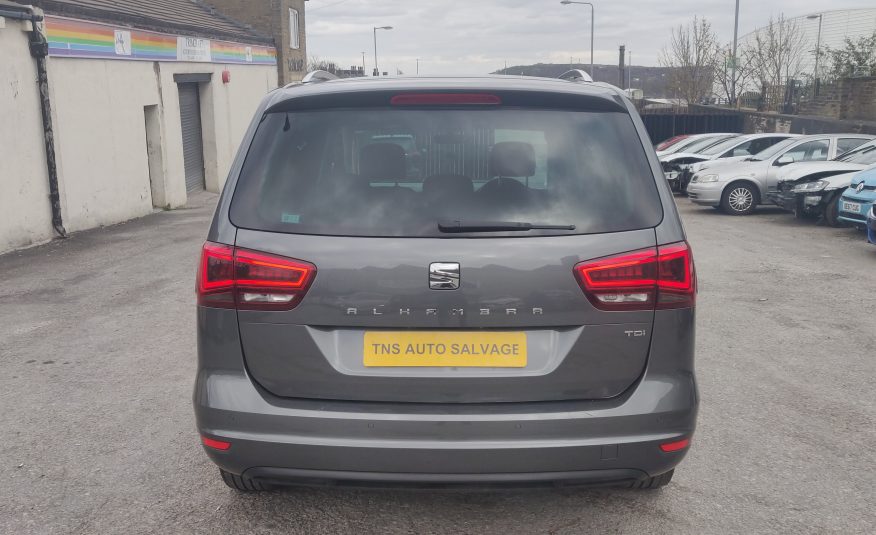 2017 SEAT ALHAMBRA 2.0 TDI SE AUTO DSG CAT N DAMAGED SALVAGE