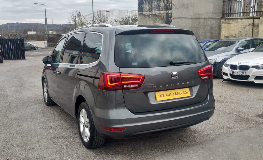 2017 SEAT ALHAMBRA 2.0 TDI SE AUTO DSG CAT N DAMAGED SALVAGE