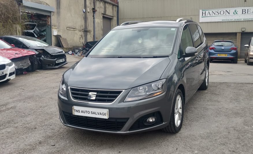 2017 SEAT ALHAMBRA 2.0 TDI SE AUTO DSG CAT N DAMAGED SALVAGE