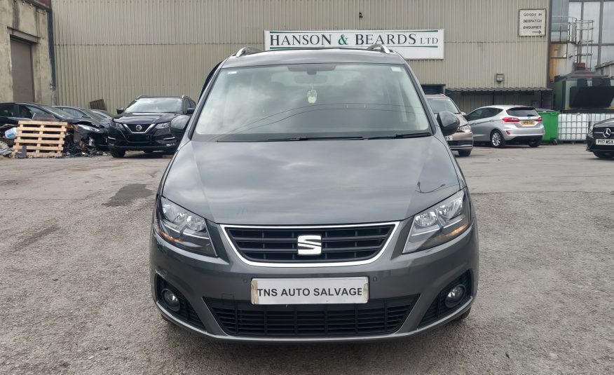 2017 SEAT ALHAMBRA 2.0 TDI SE AUTO DSG CAT N DAMAGED SALVAGE