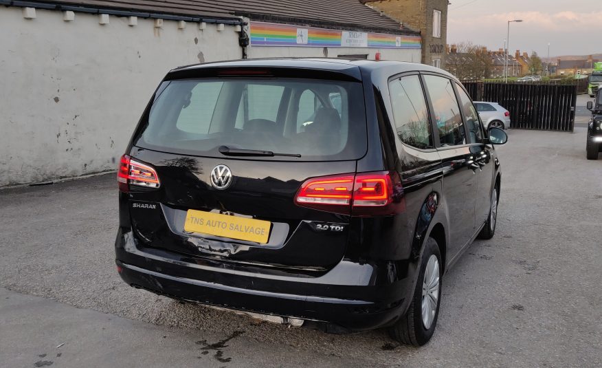 2017 VOLKSWAGEN SHARAN 2.0 TDI S BLUEMOTION TECH AUTO DSG CAT N DAMAGED SALVAGE