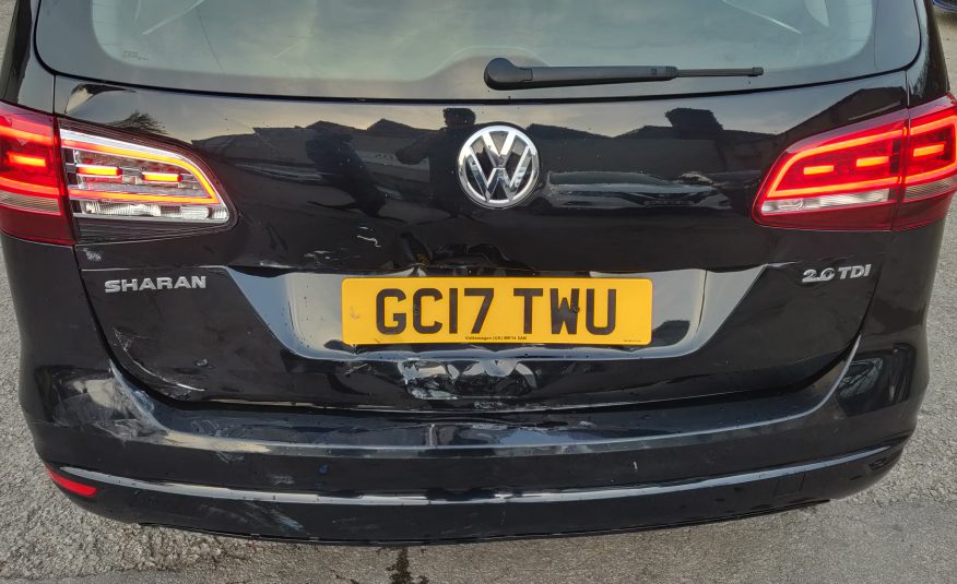 2017 VOLKSWAGEN SHARAN 2.0 TDI S BLUEMOTION TECH AUTO DSG CAT N DAMAGED SALVAGE