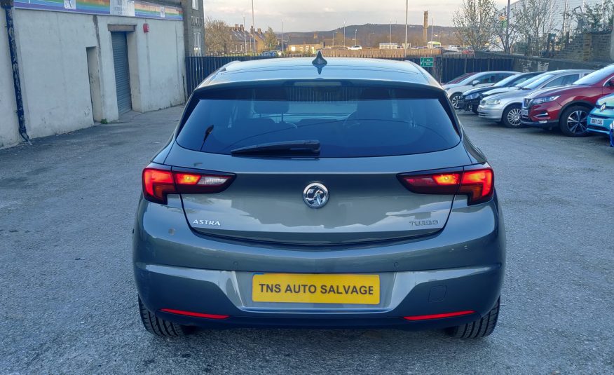 2017 VAUXHALL ASTRA 1.4 TURBO AUTO ELITE NAV UNRECORDED DAMAGED SALVAGE