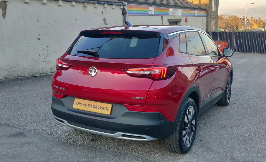 2018 VAUXHALL GRANDLAND X 1.2 SPORTS NAV SUV UNRECORDED DAMAGED SALVAGE