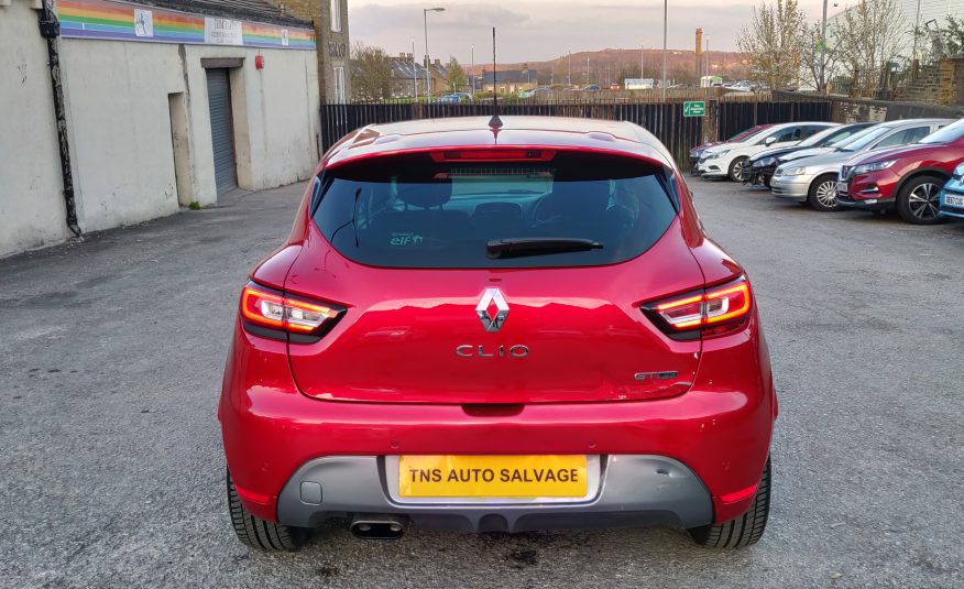 2018 68 RENAULT CLIO 1.0 TCe GT-LINE NAV UNRECORDED DAMAGED SALVAGE