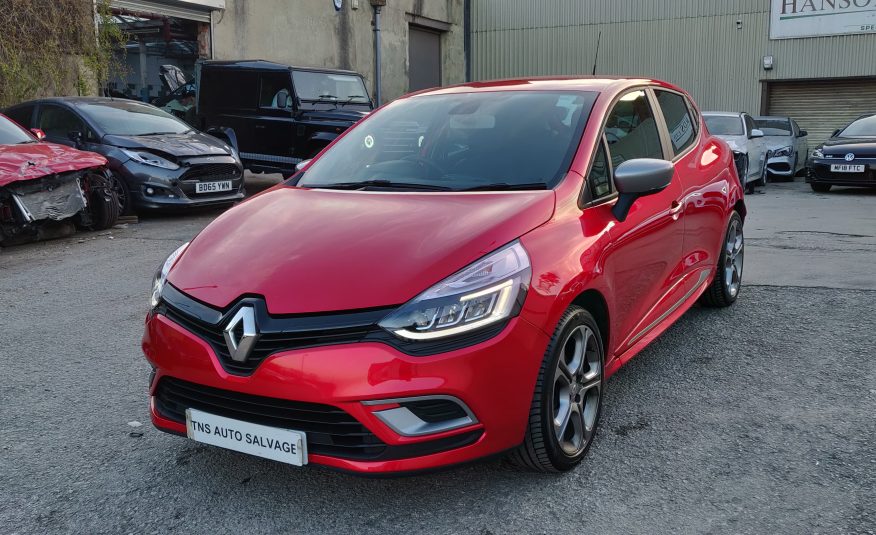 2018 68 RENAULT CLIO 1.0 TCe GT-LINE NAV UNRECORDED DAMAGED SALVAGE