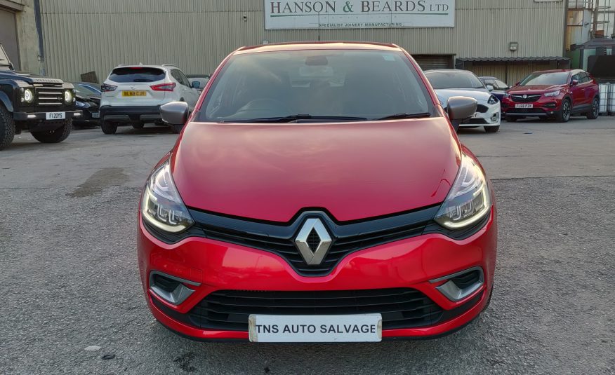 2018 68 RENAULT CLIO 1.0 TCe GT-LINE NAV UNRECORDED DAMAGED SALVAGE