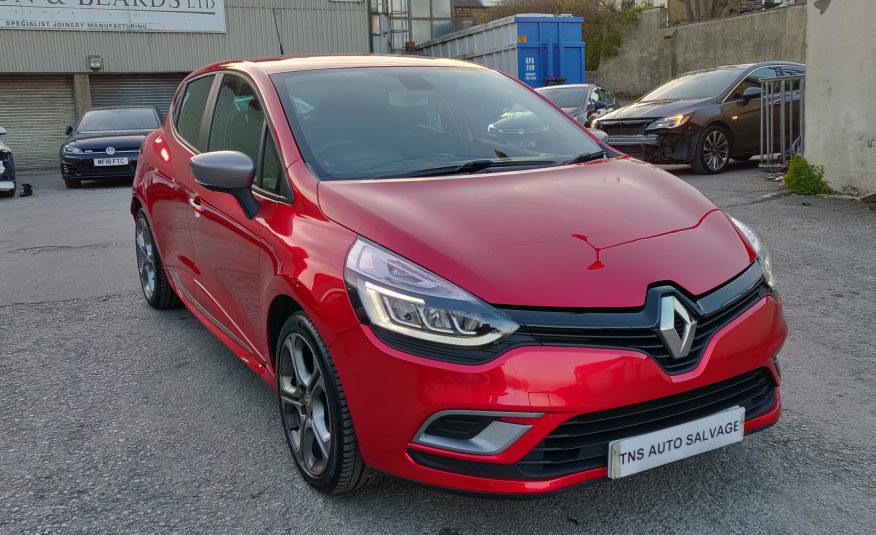 2018 68 RENAULT CLIO 1.0 TCe GT-LINE NAV UNRECORDED DAMAGED SALVAGE