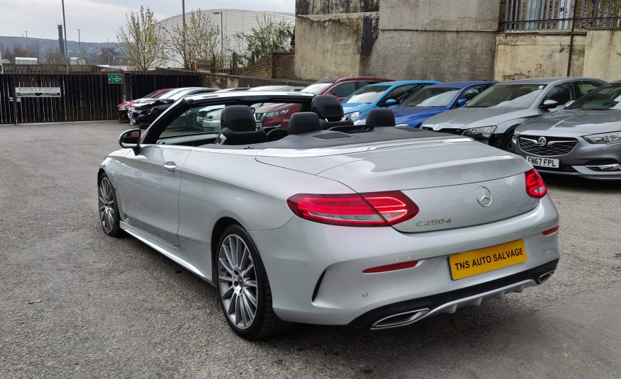 2017 MERCEDES-BENZ C CLASS C250D CONVERTIBLE AMG LINE SALVAGE