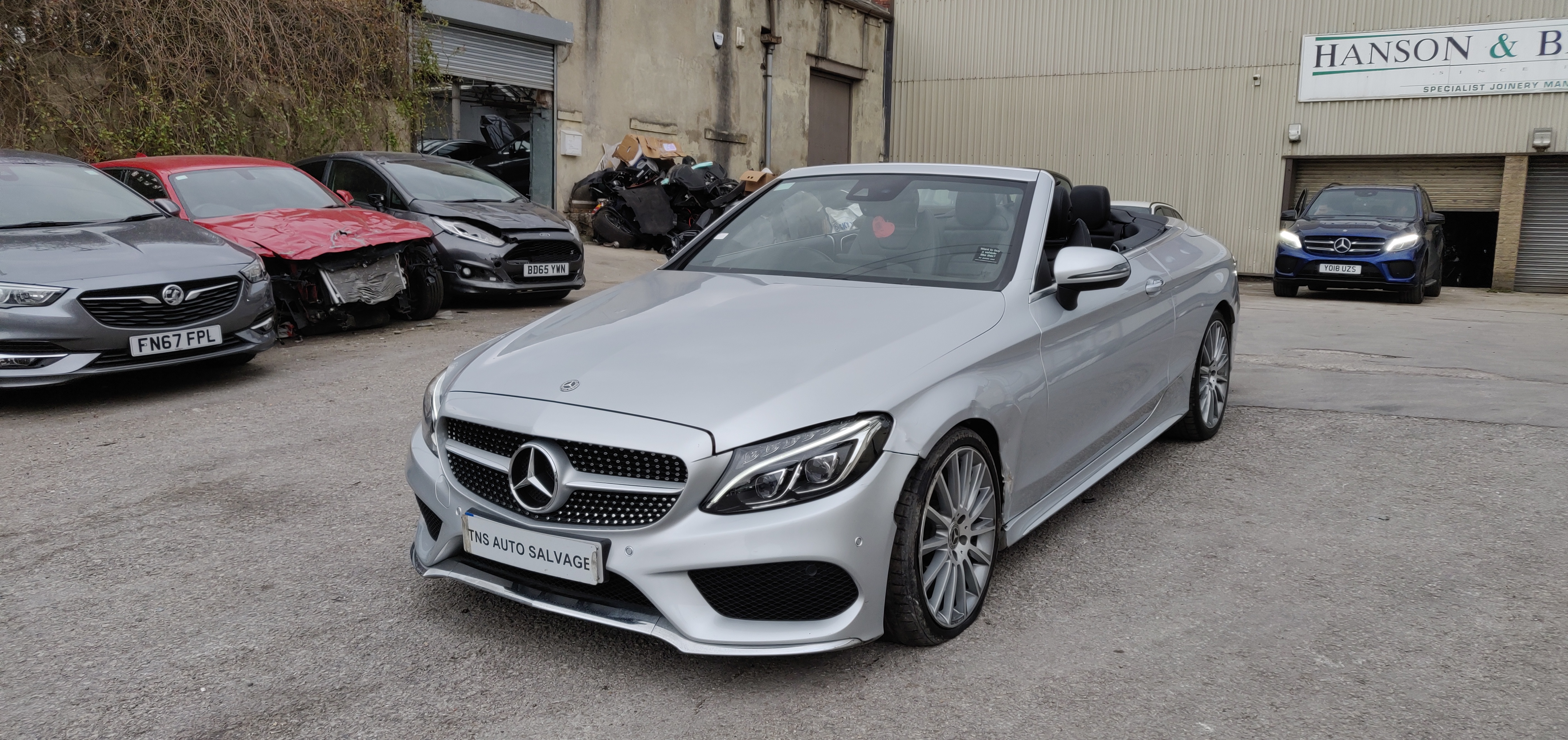 2017 MERCEDES-BENZ C CLASS C250D CONVERTIBLE AMG LINE SALVAGE