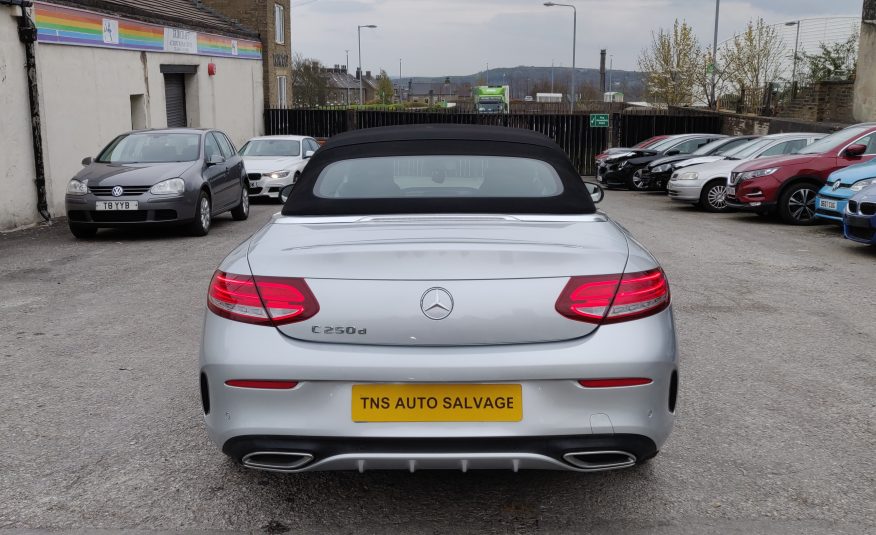 2017 MERCEDES-BENZ C CLASS C250D CONVERTIBLE AMG LINE SALVAGE