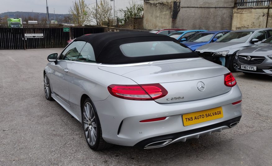 2017 MERCEDES-BENZ C CLASS C250D CONVERTIBLE AMG LINE SALVAGE