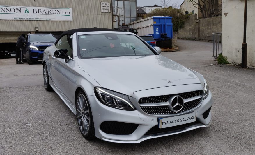 2017 MERCEDES-BENZ C CLASS C250D CONVERTIBLE AMG LINE SALVAGE