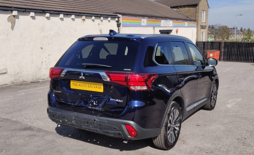 2019 MITSUBISHI OUTLANDER 2.0 JURO AUTO 4WD UNRECORDED DAMAGED SALVAGE