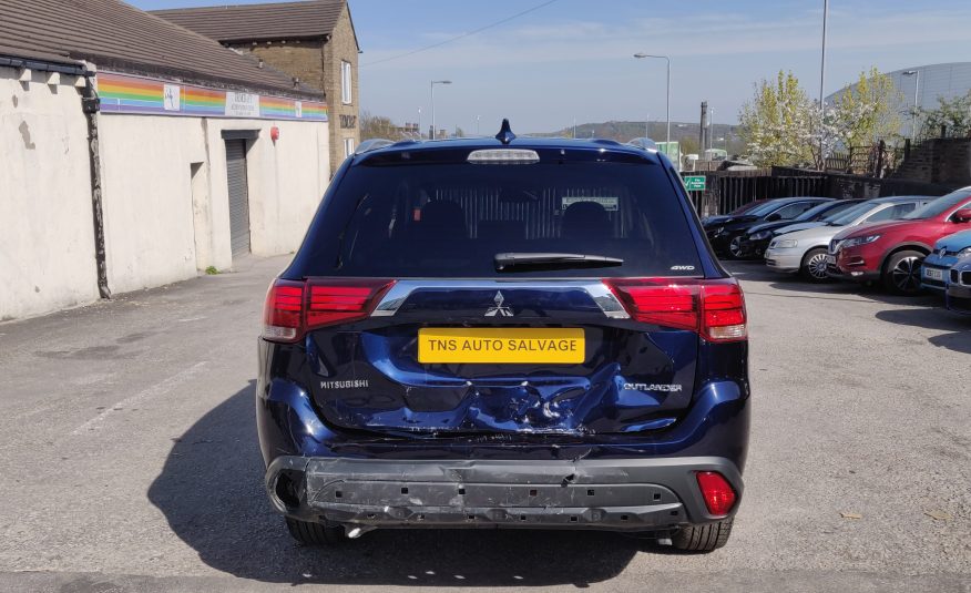 2019 MITSUBISHI OUTLANDER 2.0 JURO AUTO 4WD UNRECORDED DAMAGED SALVAGE