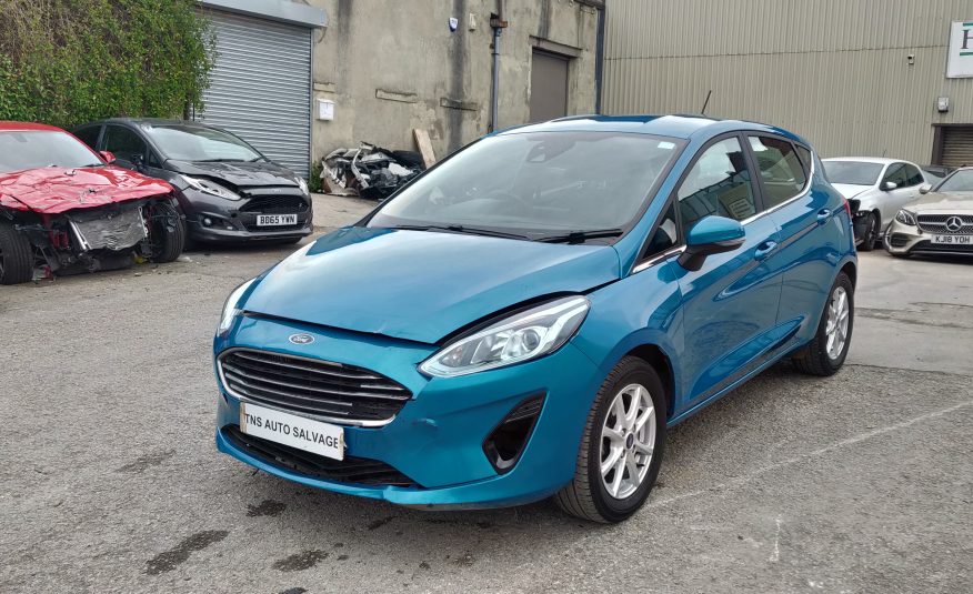 2018 18 FORD FIESTA ZETEC 1.0L TURBO WITH NAV CAT N DAMAGED SALVAGE