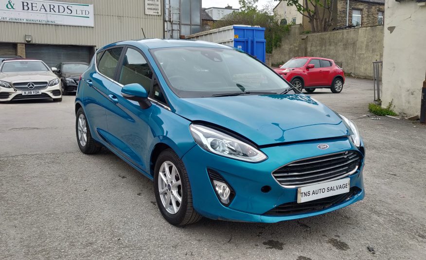 2018 18 FORD FIESTA ZETEC 1.0L TURBO WITH NAV CAT N DAMAGED SALVAGE