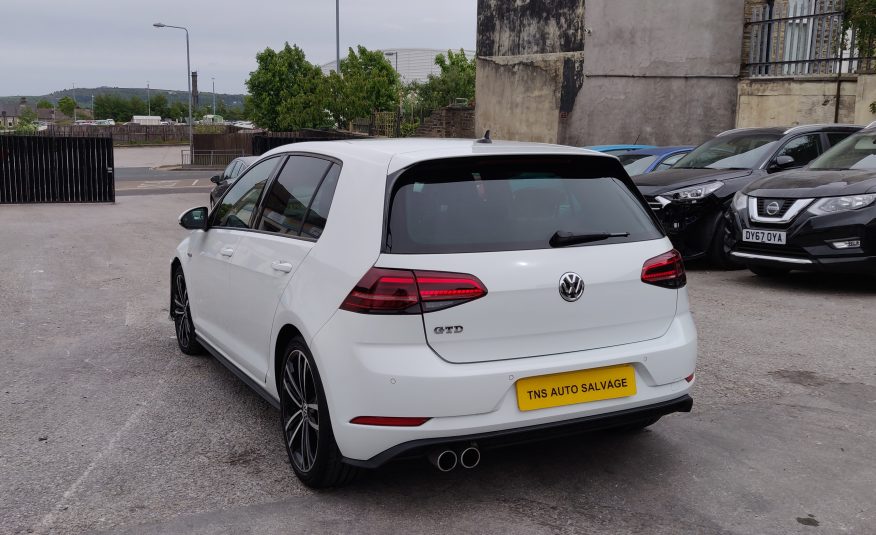 2018 VOLKSWAGEN GOLF GTD 2.0 TDi MK 7.5 UNRECORDED DAMAGED SALVAGE