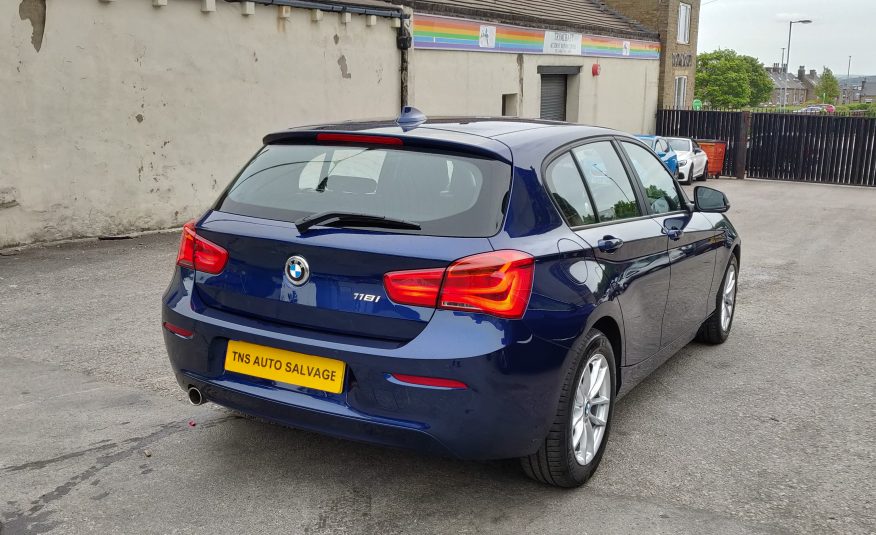 2019 BMW 1 SERIES 118i 1.5 AUTO SE BUSINESS SPORTS UNRECORDED DAMAGED SALVAGE