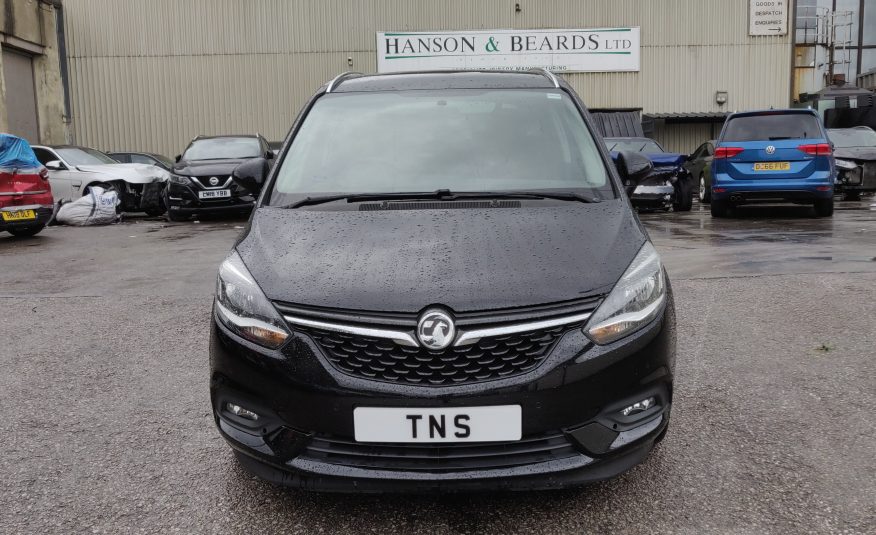 2017 VAUXHALL ZAFIRA TOURER SRI NAV 1.6 CDTi UNRECORDED DAMAGED SALVAGE