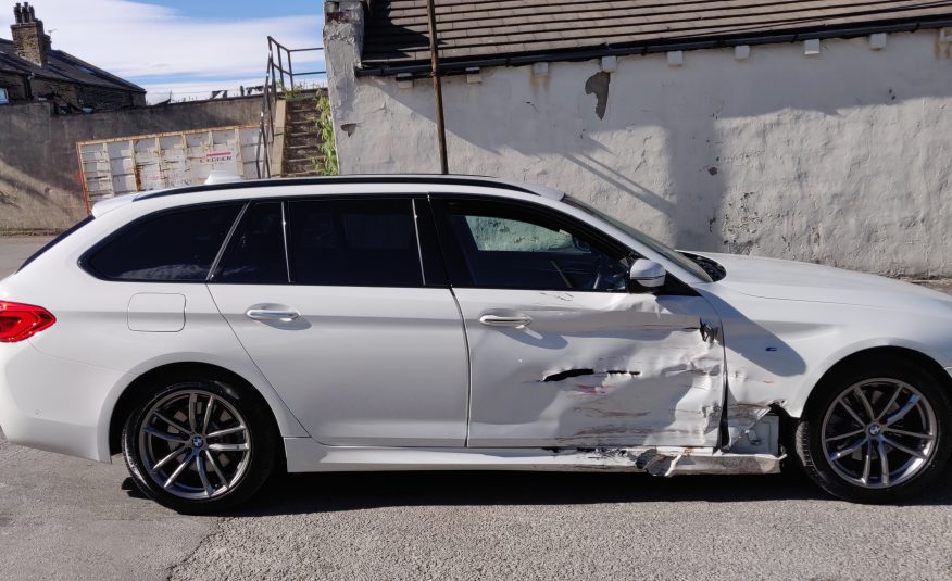 2019 BMW 5 SERIES 520D M SPORT TOURING AUTO UNRECORDED DAMAGED SALVAGE