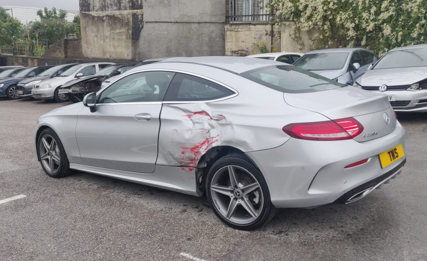 2017 MERCEDES-BENZ C CLASS C220 2.1D COUPE AMG LINE UNRECORDED DAMAGED SALVAGE