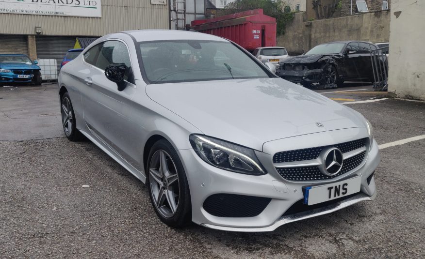 2017 MERCEDES-BENZ C CLASS C220 2.1D COUPE AMG LINE UNRECORDED DAMAGED SALVAGE