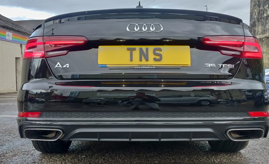 2019 19 AUDI A4 2.0 TFSI 35 BLACK EDITION AUTO UNRECORDED DAMAGED SALVAGE