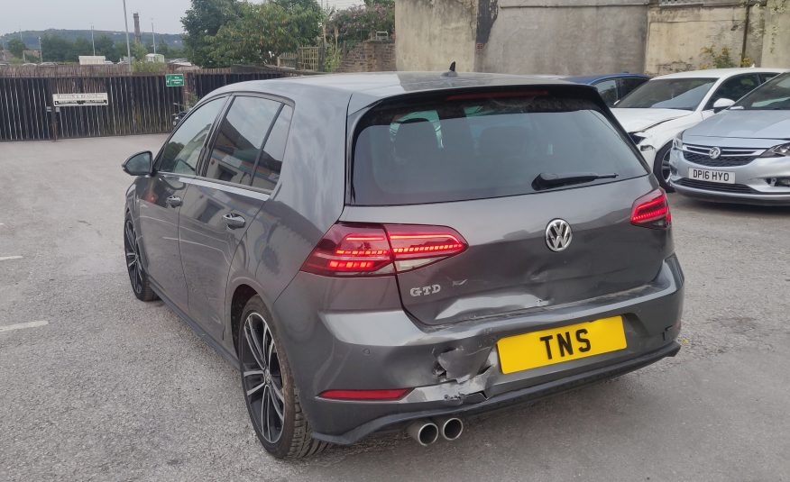 2019 19 VOLKSWAGEN GOLF GTD 2.0 DSG AUTO TDi UNRECORDED DAMAGED SALVAGE