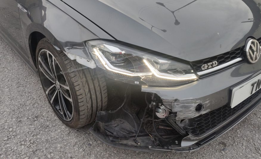 2019 19 VOLKSWAGEN GOLF GTD 2.0 DSG AUTO TDi UNRECORDED DAMAGED SALVAGE