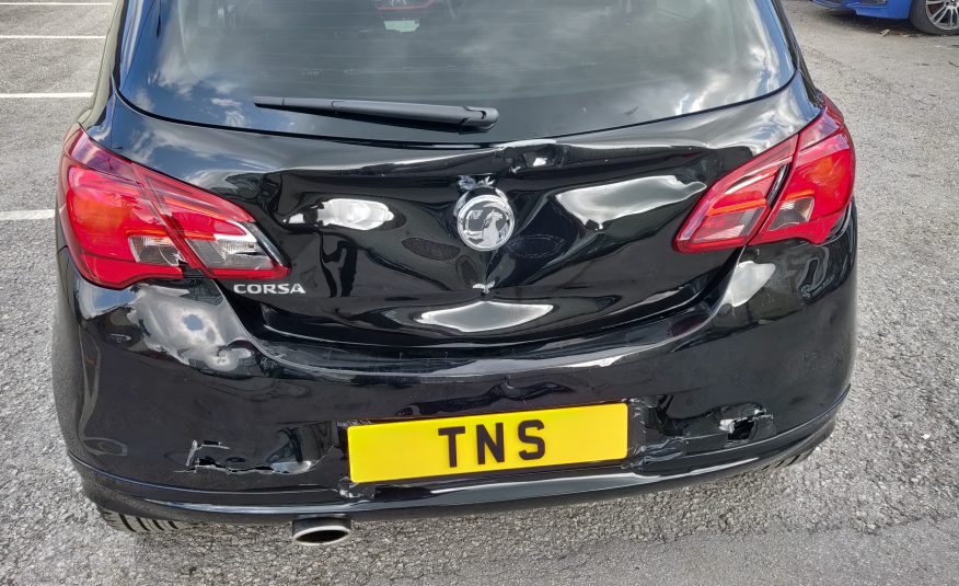 2019 19 VAUXHALL CORSA 1.4i SRI VX-LINE NAV BLACK ED. UNRECORDED DAMAGED SALVAGE