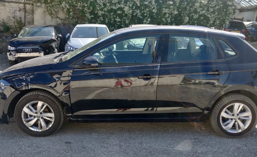 2019 19 VOLKSWAGEN POLO 1.0 TSI BLUEMOTION UNRECORDED DAMAGED SALVAGE