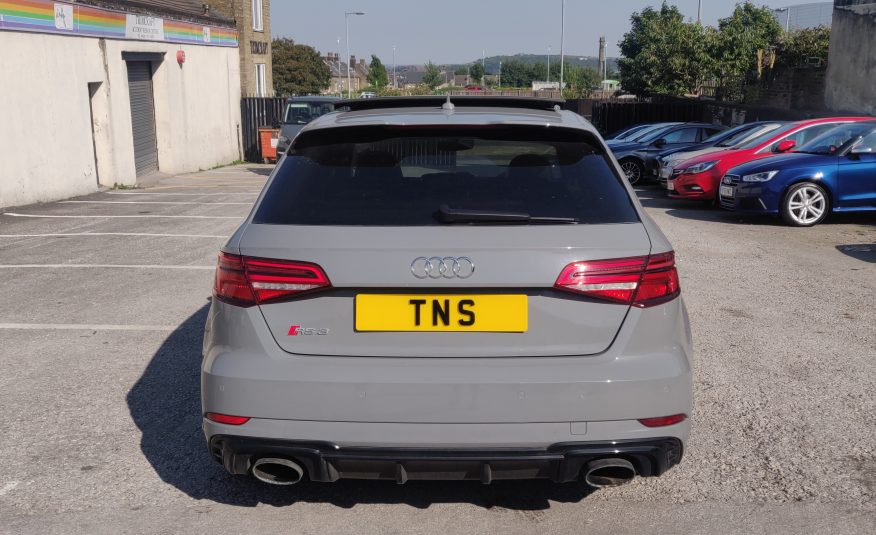 2018 AUDI RS3 2.5 AUTO SPORTBACK QUATTRO NARDO GREY UNRECORDED DAMAGED SALVAGE