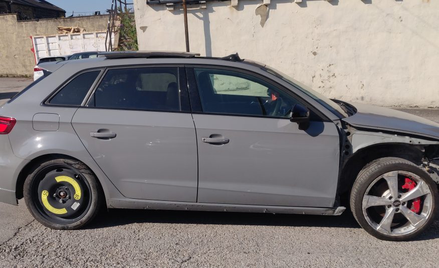 2018 AUDI RS3 2.5 AUTO SPORTBACK QUATTRO NARDO GREY UNRECORDED DAMAGED SALVAGE