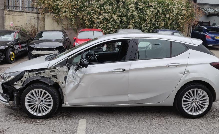 2018 68 VAUXHALL ASTRA 1.6 CDTi AUTO ELITE NAV UNRECORDED DAMAGED SALVAGE