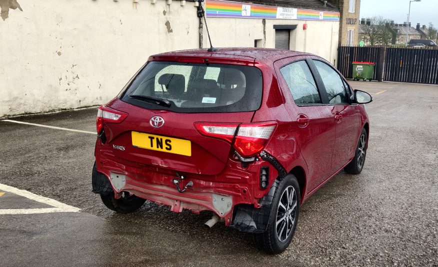 2019 19 TOYOTA YARIS ICON TECH 1.5 VVT-i UNRECORDED DAMAGED SALVAGE