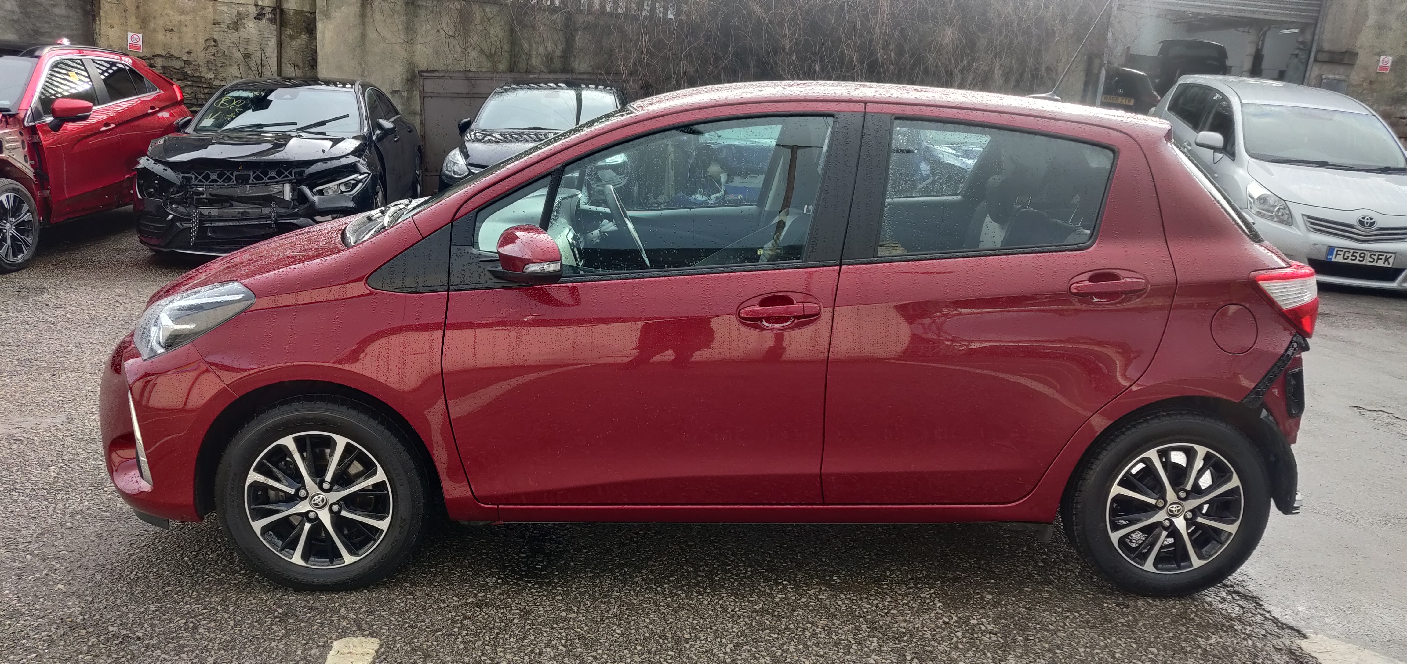 2019 19 TOYOTA YARIS ICON TECH 1.5 VVT-i UNRECORDED DAMAGED SALVAGE