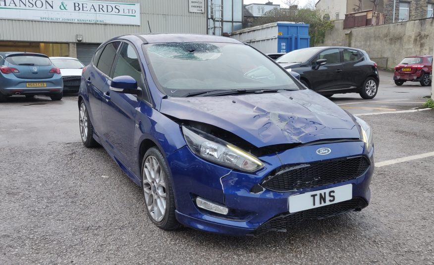 2018 18 FORD FOCUS ST-LINE 1.0T ECOBOOST UNRECORDED DAMAGED SALVAGE