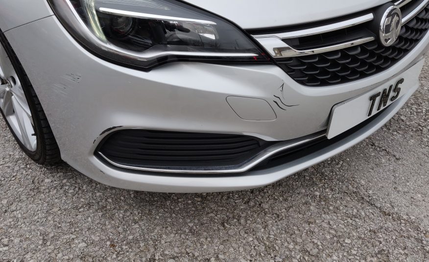 2018 68 VAUXHALL ASTRA 1.6i TURBO SRI VX-LINE NAV UNRECORDED DAMAGED SALVAGE