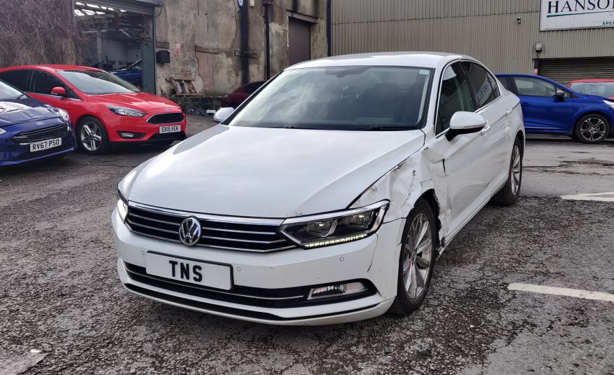 2018 18 VOLKSWAGEN PASSAT SE BUSINESS 2.0 TDI AUTO DSG CAT S DAMAGED SALVAGE