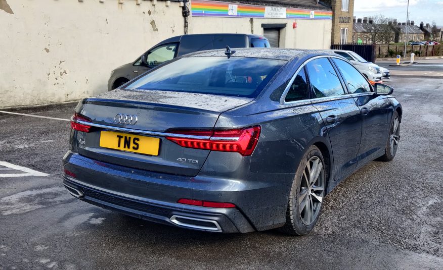 2019 19 AUDI A6 S-LINE 40 TDI AUTO CAT S DAMAGED SALVAGE