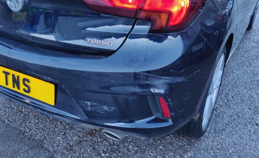 2018 68 VAUXHALL ASTRA 1.6i TURBO SRI VX-LINE NAV UNRECORDED DAMAGED SALVAGE