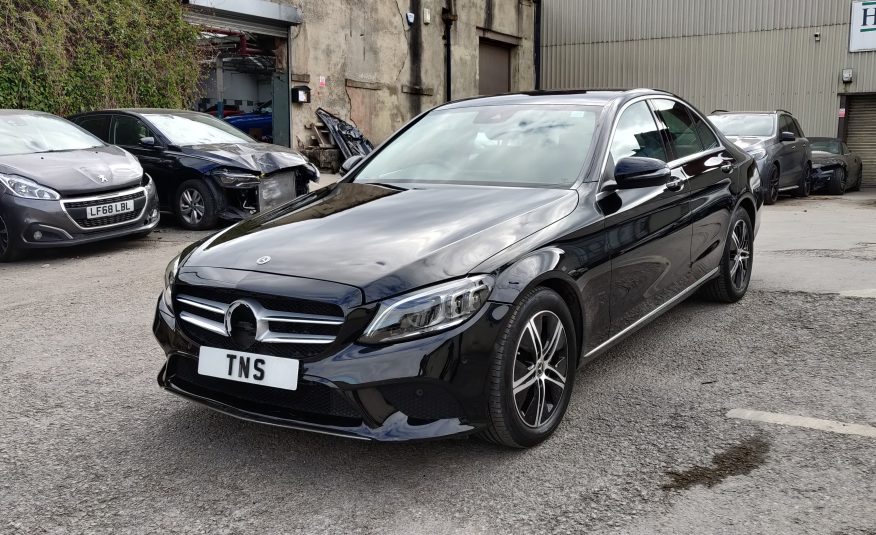 2019 19 MERCEDES-BENZ C CLASS C200 SPORT PREMIUM AUTO UNRECORDED DAMAGED SALVAGE